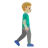 Man Walking Facing Right: Medium-Light Skin Tone