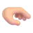 Palm Down Hand: Medium-Light Skin Tone