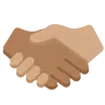 Handshake: Medium-Dark Skin Tone, Medium Skin Tone Emoji 🫱🏾‍🫲🏽 image - Twitter / X (Twemoji) style