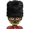 Woman Guard: Dark Skin Tone Emoji 💂🏿‍♀️ image - Apple style