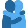 人們擁抱 Emoji 🫂 image - Twitter / X (Twemoji) style