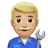 Man Mechanic: Medium-Light Skin Tone