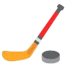 Eishockeyschläger und Puck Emoji 🏒 image - Google Noto Color Animated style