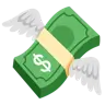 เงินกับปีก Emoji 💸 image - Google Noto Color style