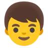 Junge Emoji 👦 image - Google Noto Color style