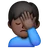 Man Facepalming: Dark Skin Tone