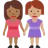 Women Holding Hands: Medium-Dark Skin Tone, Medium Skin Tone