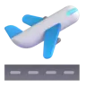 Odlot samolotu Emoji 🛫 image - Microsoft 3D Fluent style