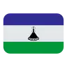 Flag: Lesotho Emoji 🇱🇸 image - Tossface style