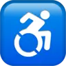 Symbole fauteuil roulant Emoji ♿ image - Apple style
