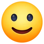 Emoji Ușoare față de față 🙂 image - Facebook Meta style