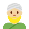 Man Wearing Turban: Medium-Light Skin Tone Emoji 👳🏼‍♂️ image - Twitter / X (Twemoji) style