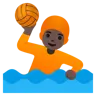 Person Playing Water Polo: Dark Skin Tone Emoji 🤽🏿 image - Google Noto Color style