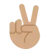Victory Hand: Medium Skin Tone Emoji ✌🏽 image - Twitter / X (Twemoji) style