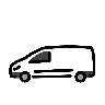 Emoji Camion delle consegne 🚚 image - OpenMoji style
