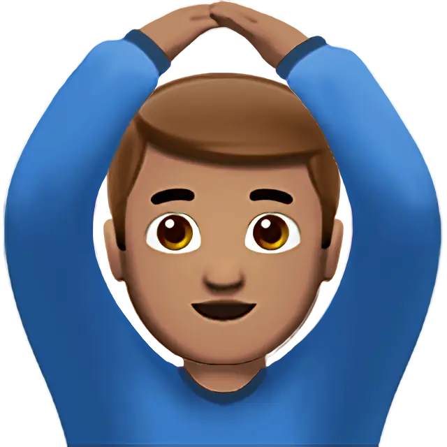 Man Gesturing Ok: Medium Skin Tone