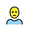 Woman: Bald Emoji 👩‍🦲 image - OpenMoji style