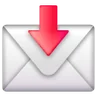 नीचे की ओर एरो एबव के साथ लिफ़ाफ़ा Emoji 📩 image - Samsung style