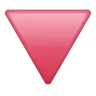 สามเหลี่ยมสีแดงชี้ลง Emoji 🔻 image - WhatsApp style