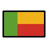 Flag: Benin Emoji 🇧🇯 image - OpenMoji style