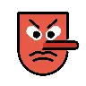 Emoji Goblin giapponese 👺 image - OpenMoji style