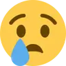 Crying Face Emoji 😢 image - Twitter / X (Twemoji) style