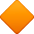 대형 오렌지 다이아몬드 Emoji 🔶 image - Facebook Meta style