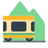 Emoji Ferrovia di montagna 🚞 image - Tossface style