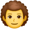 Man: Curly Hair Emoji 👨‍🦱 image - Samsung style