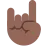 Sign Of The Horns: Medium-Dark Skin Tone