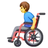 Man In Manual Wheelchair Emoji 👨‍🦽 image - Samsung style