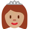 Princess: Medium Skin Tone Emoji 👸🏽 image - Twitter / X (Twemoji) style