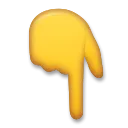 Backhand Index Pointing Down