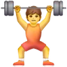 Emoji Sollevatore di pesi 🏋 image - Samsung style