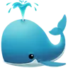 Spritzender Wal Emoji 🐳 image - Apple style
