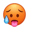 過熱した顔 Emoji 🥵 image - Telegram style