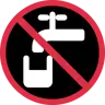 Emoji Simbolo dell'acqua non potabile 🚱 image - Twitter / X (Twemoji) style