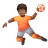 Person Playing Handball: Medium-Dark Skin Tone