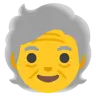 Emoji Older Adult 🧓 image - Google Noto Color style
