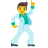 Emoji Dancing dell'uomo 🕺 image - Google Noto Color style