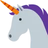 Emoji Faccia da unicorno 🦄 image - Twitter / X (Twemoji) style