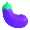 Aubergine Emoji 🍆 image - Microsoft 3D Fluent style