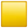 Emoji Grande quadrato giallo 🟨 image - WhatsApp style