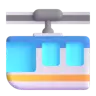 Train suspendu Emoji 🚟 image - Microsoft 3D Fluent style