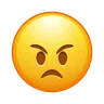 ใบหน้าโกรธ Emoji 😠 image - Telegram style