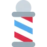 Emoji Barber Polul 💈 image - Twitter / X (Twemoji) style