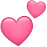 두개의 심장 Emoji 💕 image - WhatsApp style