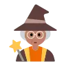 Woman Mage: Medium Skin Tone Emoji 🧙🏽‍♀️ image - Tossface style