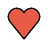 Red Heart Emoji ❤ image - OpenMoji style