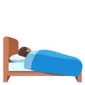 Person In Bed: Medium Skin Tone Emoji 🛌🏽 image - Google Noto Color style
